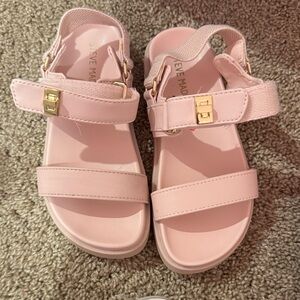 Steve Madden Blush Pink Buckle Strap Sandals